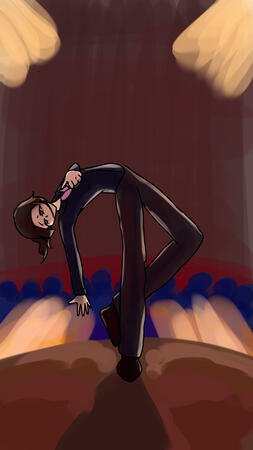 Sophie Dancing in a Theater