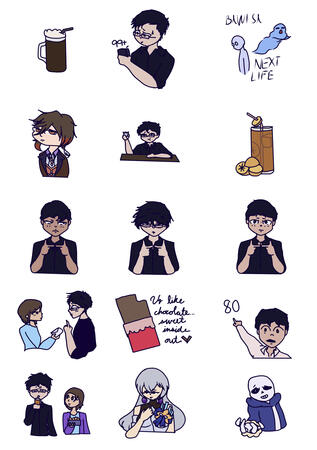 Sticker Design Samples! (Please don't use, thank you)